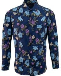 lords of harlech - Nigel Augustus Floral Shirt - Lyst