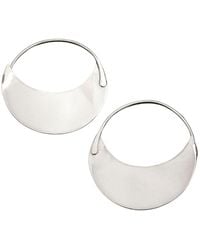 Zula Jewelry + Design - Crescent Moon Hoop Earrings - Lyst