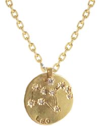 Lily Flo Jewellery - Leo Diamond Medallion - Lyst