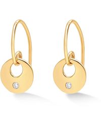 Dower & Hall - Solid Diamond Donut Pebble Drop Earrings - Lyst