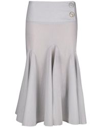 Anemoia - Opaline Poplin Midi Skirt - Lyst