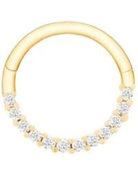 Zohreh - Diamond Pavé Daith Hoop 9K - Lyst