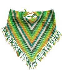 Iliana Arrazola - Scarf Fringe Necklace, Glass Beads, Beaded Jewelry - Lyst