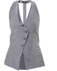 Metamorph - Sleeveless Linen Top - Lyst