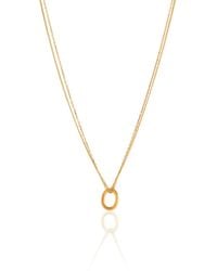 Esterah - Oval Double Chain Necklace - Lyst