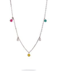 Ebru Jewelry - Smiley Face & Diamond Choker Necklace - Lyst