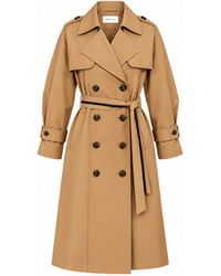 Smart and Joy - Trench Coat With Contrast Belt - Lyst