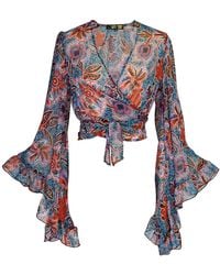 Jennafer Grace - Boogie Muse Wrap Top - Lyst
