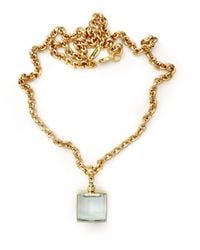 Persia Dona Jewelry - Mini Square Locket Pendant Necklace - Lyst