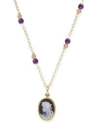 Vintouch Italy - Little Lovelies-Plated Cameo Necklace - Lyst