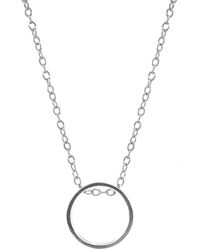 Anchor and Crew - Abbott Round Mini Geometric Necklace Pendant - Lyst