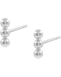 Cote Cache - Tri Dot Bar Stud Earrings - Lyst