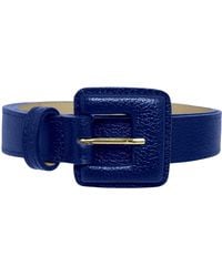 BeltBe - Mini Square Narrow Leather Belt - Lyst