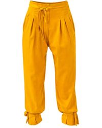 Lumina Eligma - The Arabesque Pants Ensemble – Mustard - Lyst