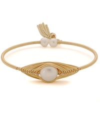 Ebru Jewelry - Cleopatra & Pearl Bangle Bracelet - Lyst