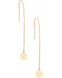 Sarvin - Flower Shape Drop Earrings - Lyst