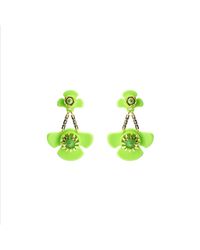 Gissa Bicalho - Handmade Acrylic Earring Short Wild Flower Pistachio - Lyst