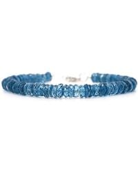 Shar Oke - London Blue Topaz Heishi Beaded Bracelet - Lyst