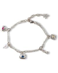 Classicharms - Iris Gemstone Charm Anklet - Lyst