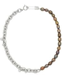 Potoska - Link Pearl Necklace - Lyst