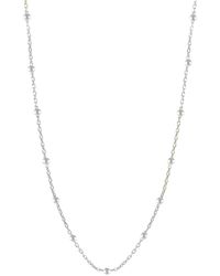 Spero London - Bead Chain Sterling Satellite Necklace - Lyst