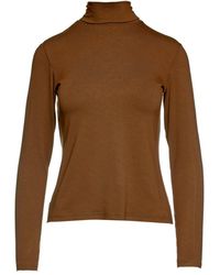 Conquista - Biscuit Colour Long Sleeve Polo Neck Jumper - Lyst