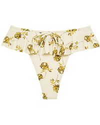 Montce - Gold Filigree Tamarindo Ruffle Bikini Bottom - Lyst