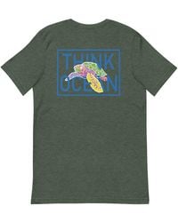 Anchor and Crew - Forest Think Ocean Turtle Fluorescence Cotton Embroidered T-Shirt - Lyst