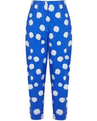 Nocturne - Printed Slouchy Pants - Lyst