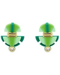 Gissa Bicalho - Acrylic Handmade Earring Buriti Pale - Lyst