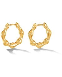 Dower & Hall - Waterfall Huggie Hoops - Lyst
