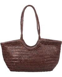 Rimini - Hand Weaving Leather Bucket 'Evelina' - Lyst