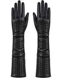 London Atelier Byproduct - Woven Leather Long Gloves - Lyst
