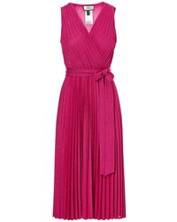 Nissa - Lurex Thread Viscose Dress Pink - Lyst
