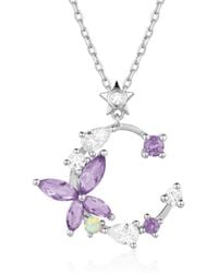 Azura Jewelry New York - Monarch Butterfly Amethyst Opal Necklace Vermeil - Lyst