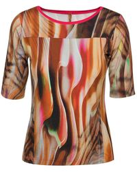 Conquista - Fitted Print Top - Lyst