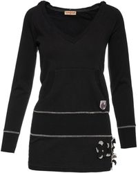 Conquista - Hooded Tunic With Appliqué Detail - Lyst