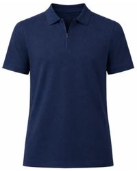 Nuvv Collection - Zip-Neck Polo Lightweight Knit - Lyst