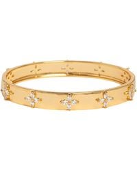 Uchi and Soto - Kinmokusei Bead Floral Bangle - Lyst