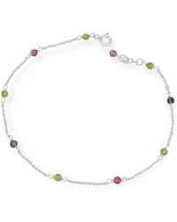 MOUNIR LONDON - Multicoloured Beaded Anklet - Lyst