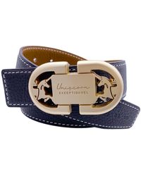 Uniqcorn Exceptionnel - Reversible Leather Belt Heritage With Buckle - Lyst