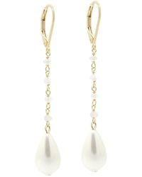 SALOME - Neutrals Virgo Moon Earrings - Lyst