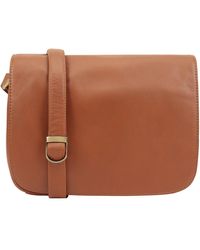 Lloyd Baker - Nahan Flap-Over Leather Crossbody Bag - Lyst