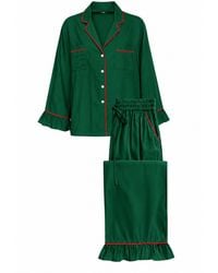 Carolina Benoit - Christmas Luxury Matching Set Pajama - Lyst