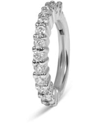 Zohreh - Mini Diamond Eternity Seamless Huggie Hoop Earring 9K - Lyst