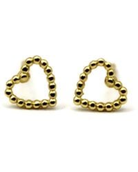 VicStoneNYC Fine Jewelry - 14K Bubble Cute Heart Solid Earrings - Lyst
