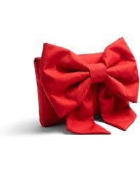 concept A trois - Clutch Bag With Bow And Magnetic Closure - Lyst