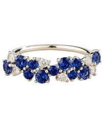 Juvetti - Starry Sapphire & Diamond Cluster Ring - Lyst