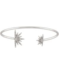 Artisan - Diamond Starburst Open Cuff Bracelet - Lyst