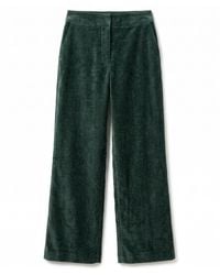 Louche - Tilde Matte Velvet Straight Cut Trouser - Lyst